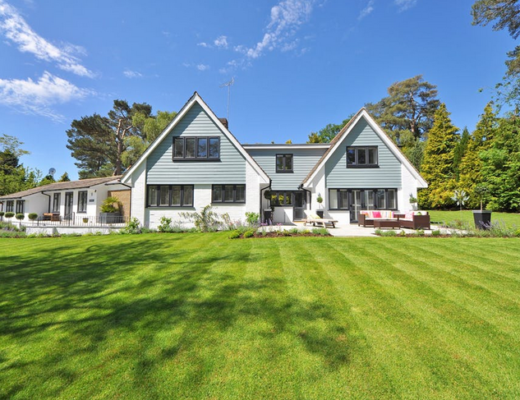 white home exterior